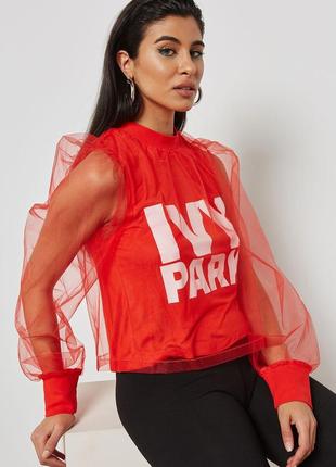 Топ  с прикрепленной сетчатой ​​накладкой ivy park