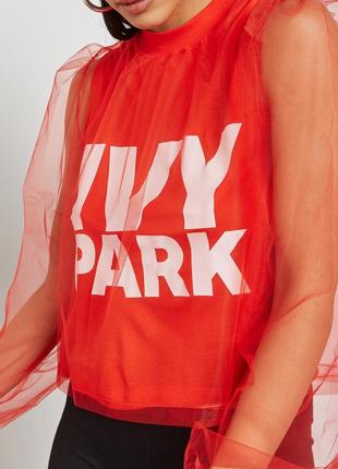 Топ  с прикрепленной сетчатой ​​накладкой ivy park3 фото