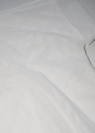 Белая прозрачная сетчатая блуза next5 фото