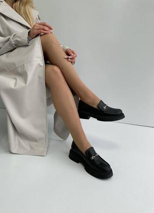 Женские кожаные туфли лоферы5 фото