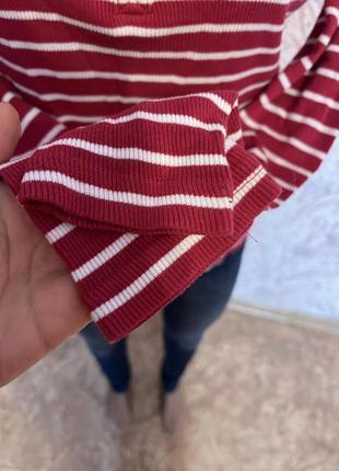 Лонгслив красный 4