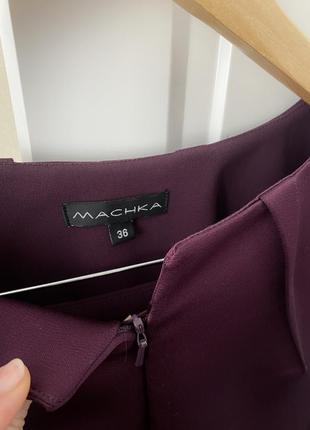 Костюм брюки та блуза фіолетового ягідного кольору на шовковій підкладці5 фото