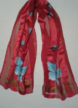 Шарф шелковый christian fischbacher + 250 шарфов платков на странице1 фото