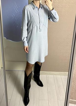 Платье рубашка из лиоцелла