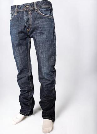 Джинси diesel jeans waykee 0807r w30 l34 original прямий крій автентичний стиль рванки потертості it