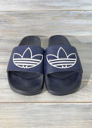 Adidas adilette trefoil оригинальные шлепанцы5 фото