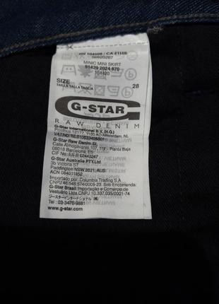 Джинсовая мини юбка g- star raw оригинал y2k vintage нулевые grunge demonia dollskil 7