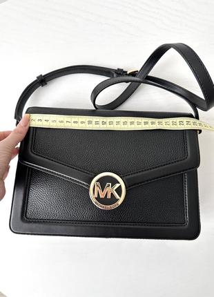 Женская брендовая сумочка michael kors jessie black сумка кроссбоди crossbody оригинал кожа мишель корс майкл корс на подарок жене девушке9 фото