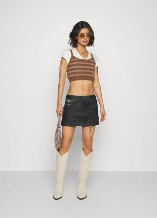 Джинсовая мини юбка g- star raw оригинал y2k vintage нулевые grunge demonia dollskil