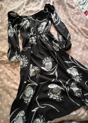 Чорна сукня міді2 фото