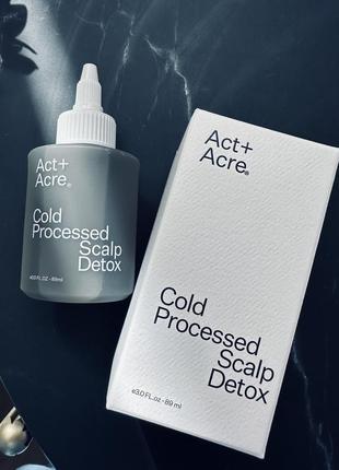 Act+acre cold processed scalp detox средство для очищения кожи головы и против перхоти