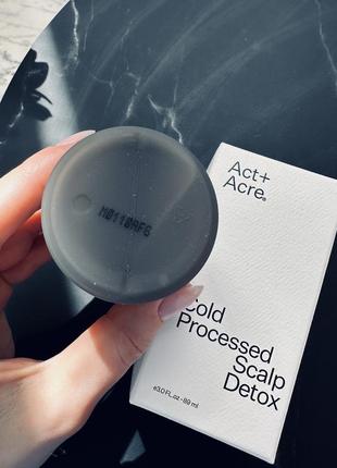 Act+acre cold processed scalp detox засіб для очищення шкіри голови та проти лупи3 фото