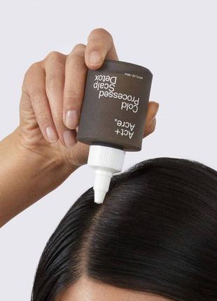 Act+acre cold processed scalp detox засіб для очищення шкіри голови та проти лупи6 фото