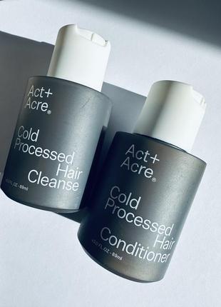 Act+acre cold processed cleanse shampoo та balancing conditioner шампунь та кондиціонер