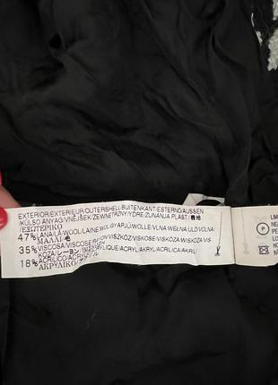Кардиган узор гусиные лапки пиджак с поясом, мини пальто6 фото