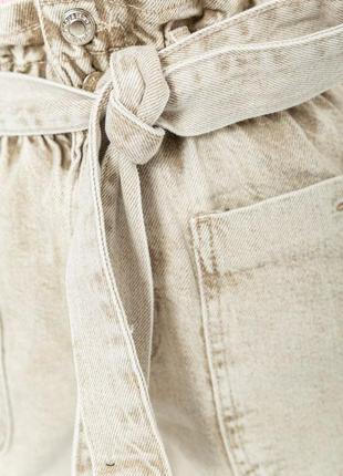 Джинсовые женские шорты цвет серый5 фото