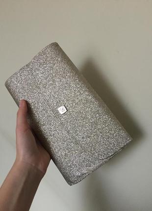 Золотистий клатч lancome оригінал сумка