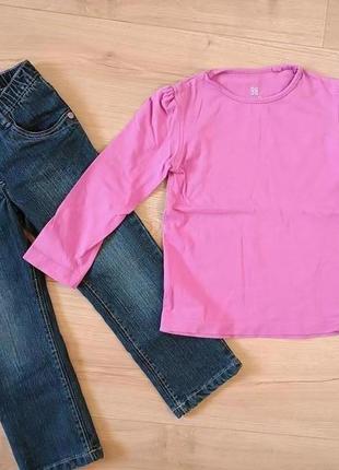Качественный набор для девочки/ джинсы lupilu+ реглан kiko