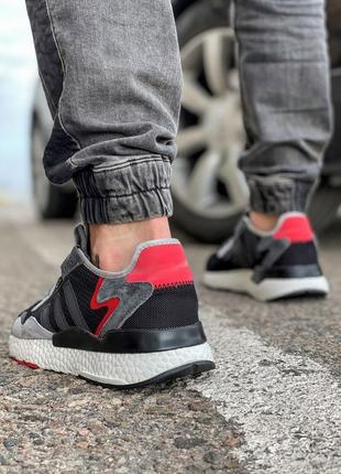 Sale! кроссовки мужские adidas nite jogger boost 3m черные5 фото