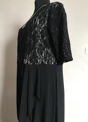 Праздничное черное платье3 фото
