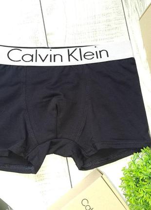 Мужские трусы боксеры calvin black edition трусы кельвин - размер xxl - черный цвет1 фото