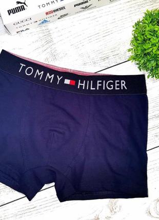 Чоловічі труси tommy, чоловічі боксери томі - розмір xxl - синій колір