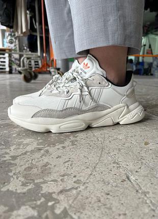 Чоловічі кросівки adidas ozweego light beige / smb