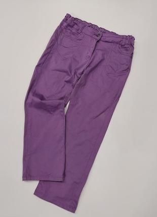 Брюки, джинсы прямые лавандового цвета blue seven 164