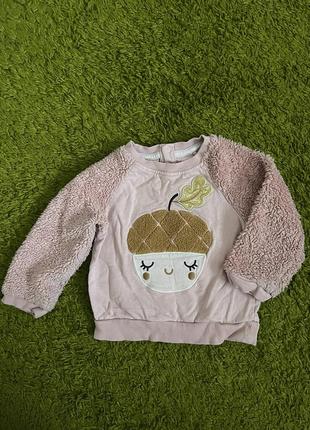 Кофточка розовая для девочки теплая