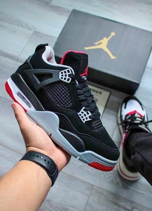 Кросівки nike air jordan 4 retro bred