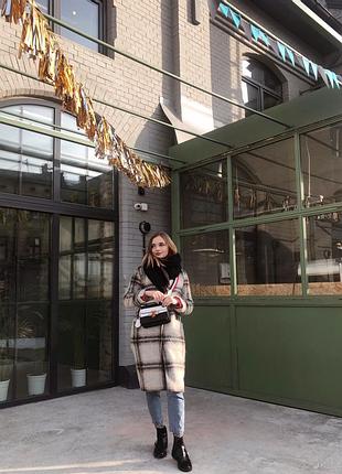 Oversize тепле шерстяне пальто asos