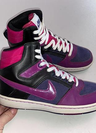 Кроссовки, хайтопы nike dunk, оригинал, р-р 36-36,5, уст 23,5 см