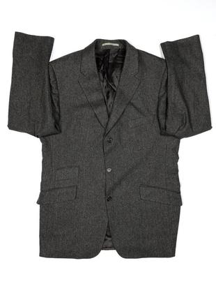 Вовняний піджак burberry london 52 хакі жакет блейзер