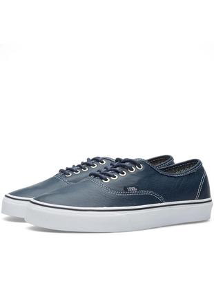 Кеды мужские vans authentic leather dress blue1 фото