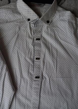 Мужская рубашка с мелким принтом2 фото
