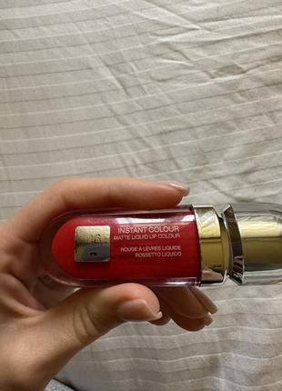 Жидкая матовая помада instant color matte liquid kiko 06 poppy red4 фото