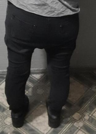 Авангардные дизайнерские брюки в виде rick owen rundholz с мотней занижем шаговым швом, слонкой от redial jeans8 фото