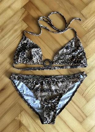 Шикарний купальник бікіні від р2! верх-80b, низ-m!