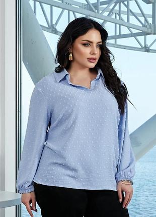 Легка жіноча блуза довгий рукав 4 кольори