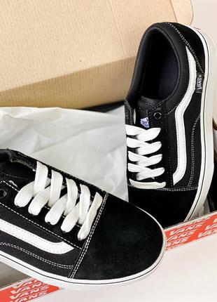 Кеди vans old school black and white