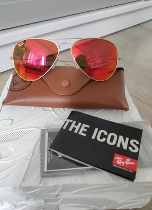 Солнцезащитные очки сонцезахисні окуляри ray ban aviator rb3025 112/692 фото