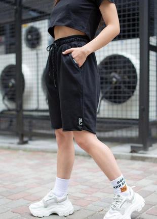Женские шорты трикотажные basic without l черные