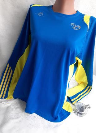 Climacool supernova желто-синий желто-голубой лонгслив футболка кофта спортивная с терморегуляцией реглан