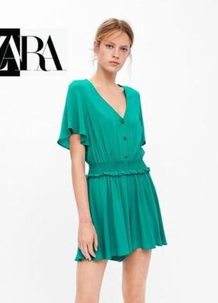Красивый комбинезон zara на резинке/комбез/ромпер2 фото