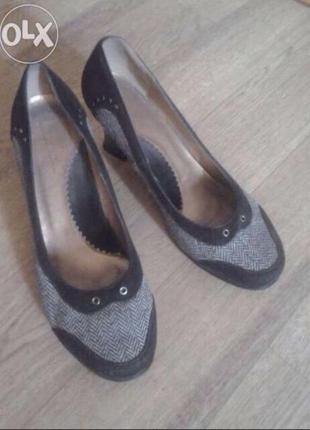 Туфли на танкетке на платформе