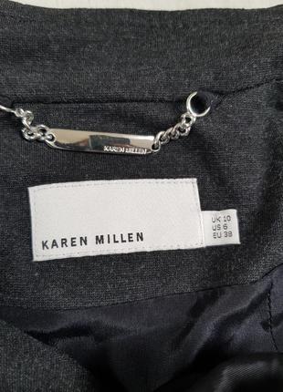 Стильный трикотажный жакет косуха от премиум бренда karen millen8 фото