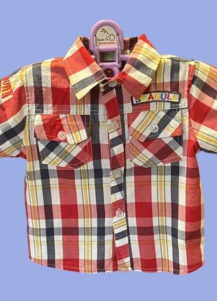 Сорочка на хлопчика в клітинку