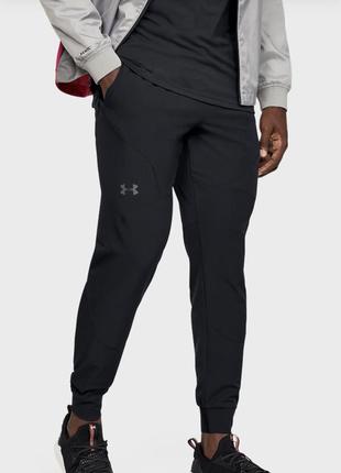 Under armour чоловічі чорні спортивні штани stretch woven utility jogger