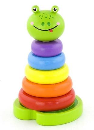 Пірамідка viga toys "жаба" (50258)