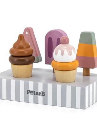 Деревянный игровой набор viga toys polarb мороженое (44057)